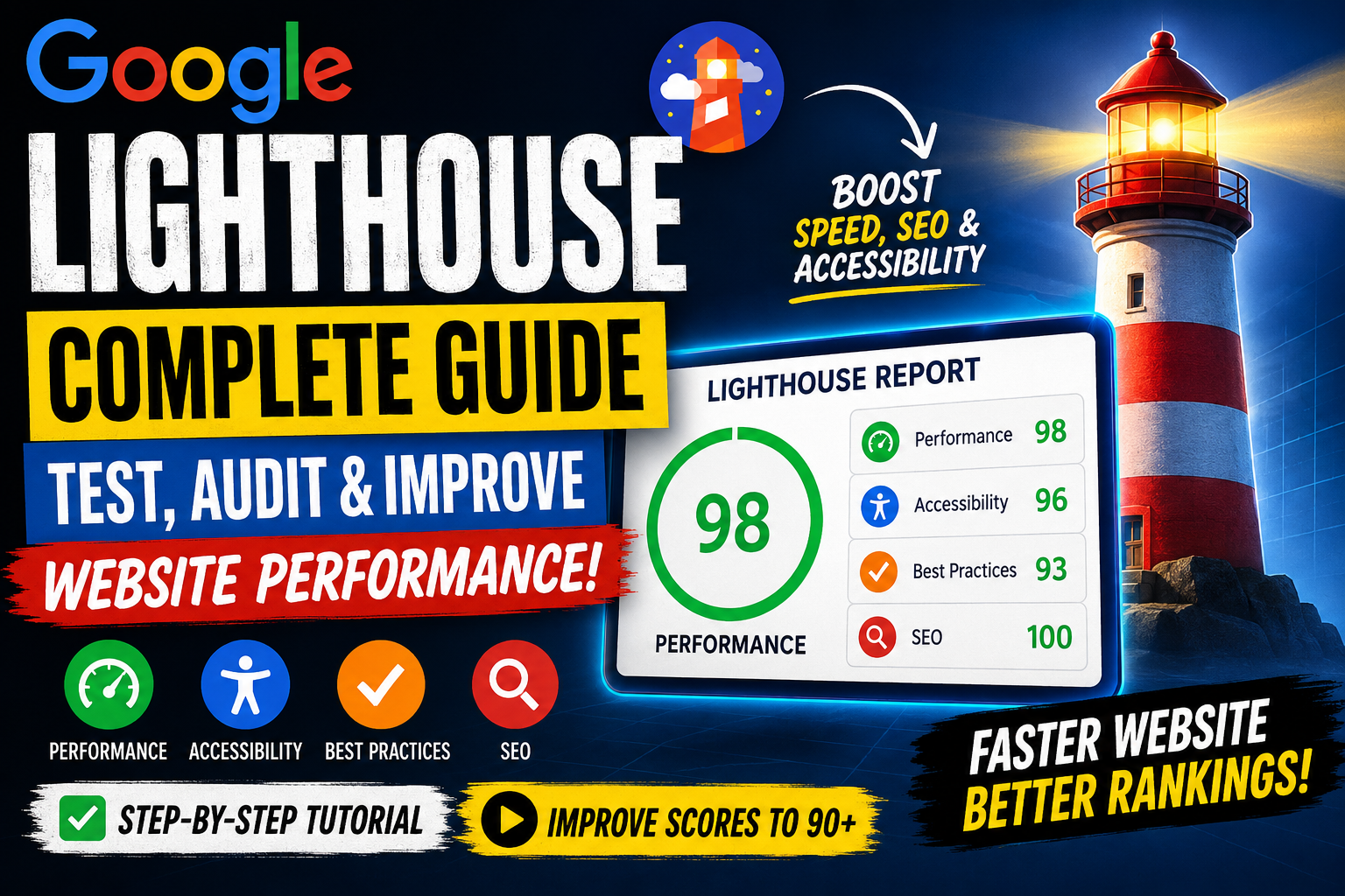 How Google Lighthouse Helps Improve SEO, Website Speed, Performance & Accessibility (Complete 2026 Guide)