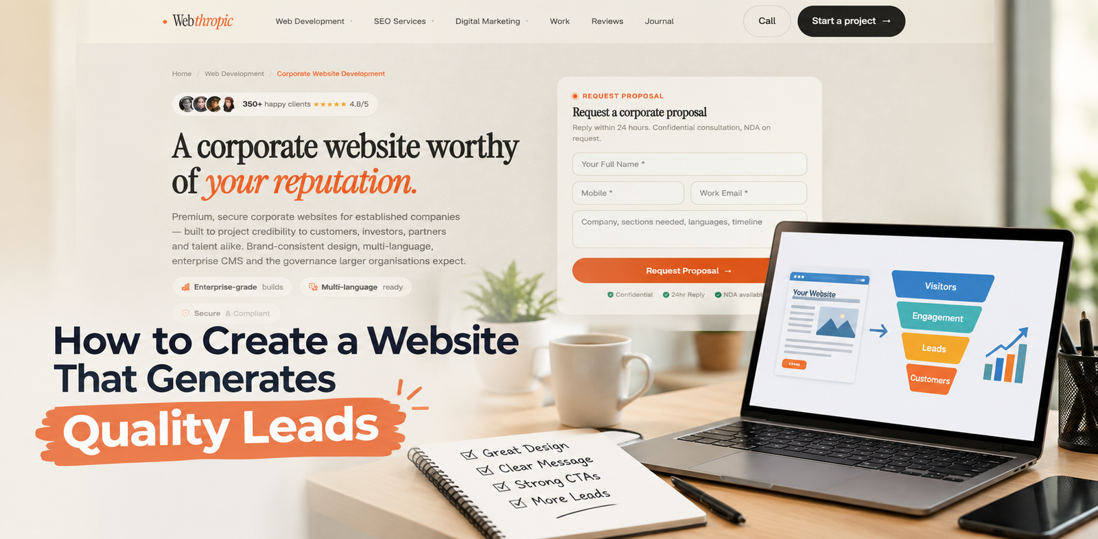 How to Create a Website That Generates Quality Leads