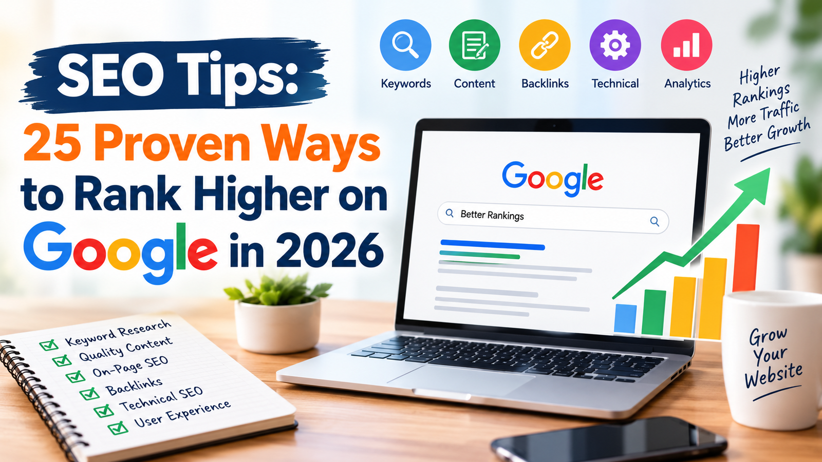 SEO Tips: 25 Proven Ways to Rank Higher on Google in 2026