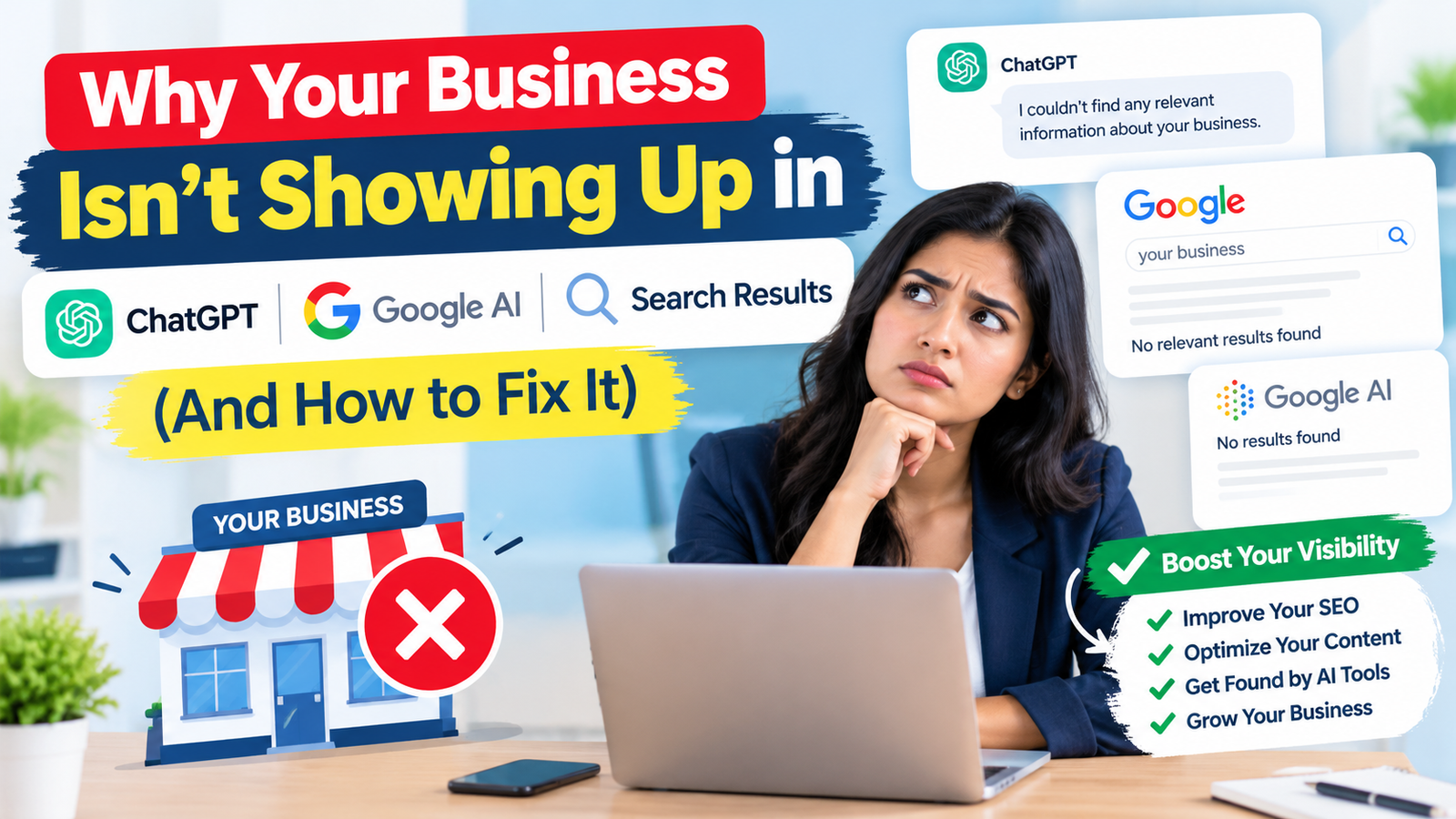  Why Your Business Isn’t Showing Up in ChatGPT, Google AI & Search Results (And How to Fix It)